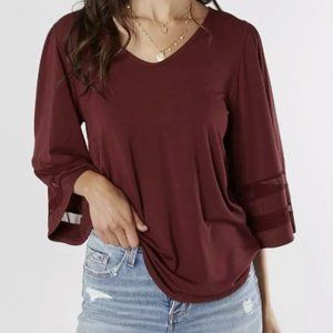 BKE Bell Sleeve Top